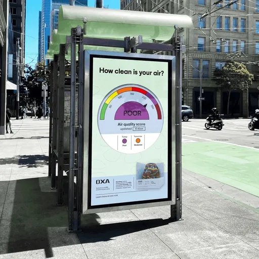 Oxa Bus Stop Ad