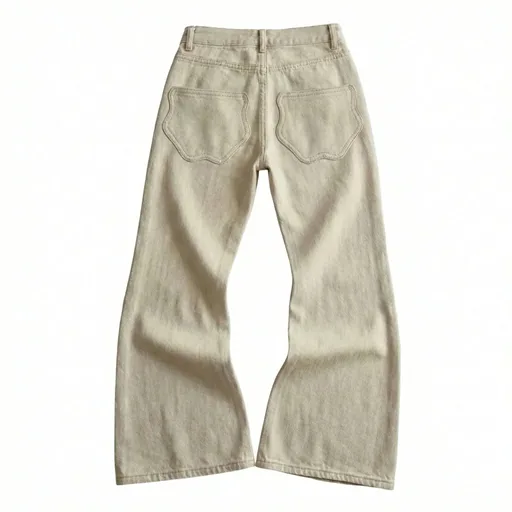 Ravisauce Beige Flare Jeans