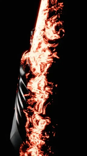 Ravisauce Flame Figure BW