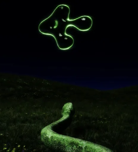 Ravisauce Glowing Mascot Snake