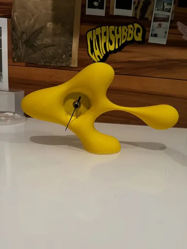 Ravisauce Yellow Wall Clock